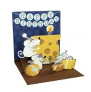 3D открытка Мыши с сыром (Big Cheese) (квадрат) (962) 2384679 — 1