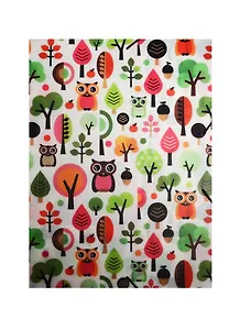 Папка на резинке А4 "Owl" пластик 0,45 мм, Fuxing