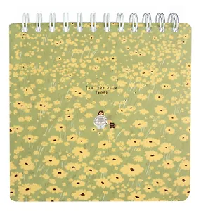 Скетчбук 172*172 40л "Soul", ромашки, мягк.переплет, микротекстурирование, ламинация, спираль, бумага 190г/м2