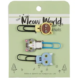 Набор Скрепки-закладки Котики Meow world (3 шт) (12-24296-EX17767)