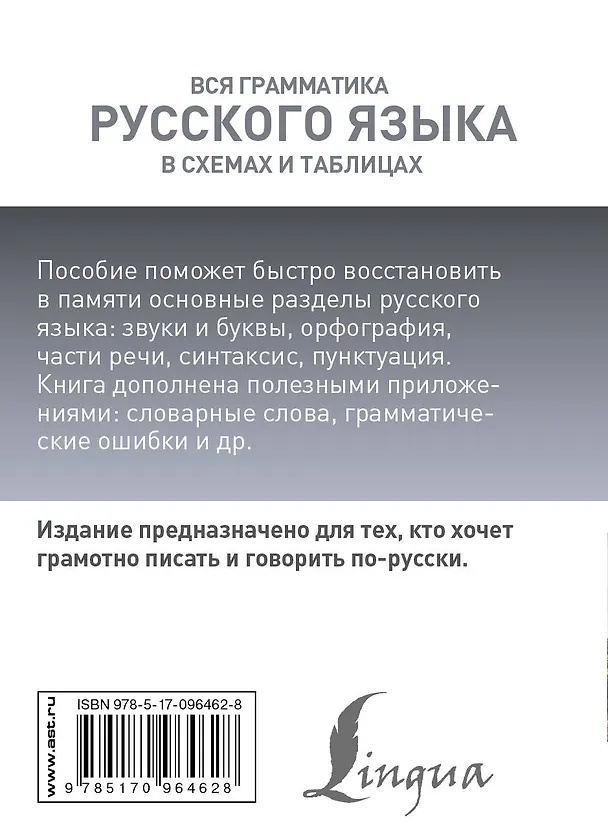 Книга Вся грамматика русского языка в схемах и таблицах (Филипп Алексеев) — 2