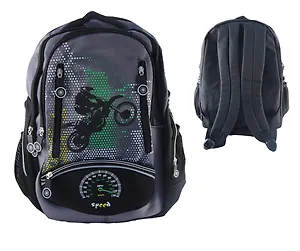 Рюкзак школьный "Speed" 43*31*18см, 2 отд., 8 наружн.карманов, жесткое дно, светоотр. элементы, Silwerhof