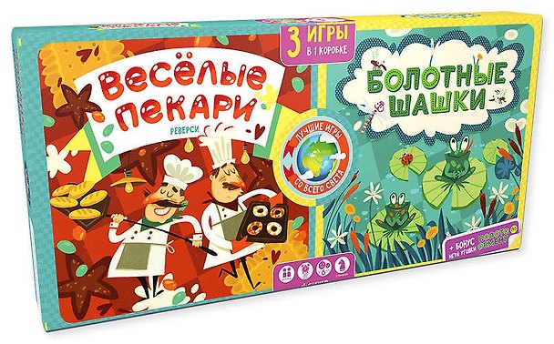 Настольная игра Весёлые пекари Болотные шашки Карякина О. 337408 — 1