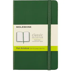 Записная книжка Moleskin Classic Pocket, твёрдая обложка, зелёная, 96 листов, А6