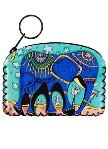 Кошелек на молнии с ярким принтом (9х13) (кожзам)