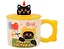 Кружка с крышкой Котик Happy Birthday (желтая) (керамика) (400мл) (12-34466-GD8009) — 3144697 — 1