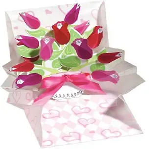 3D открытка Букет роз (Bouquet of Roses Ages) (квадрат) (983) 2384681