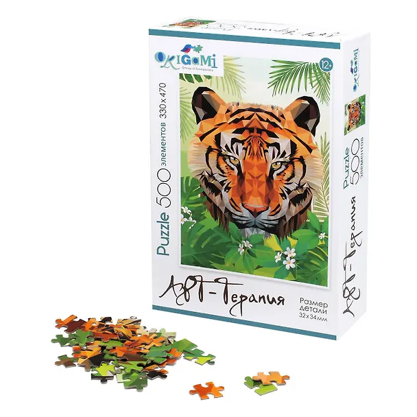 Пазл Арт-терапия 500Эл. Поли-арт.Тигр 06771 2879015 — 2