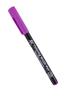 Маркер акварельный "Koi" кисточка №223 Бордовый