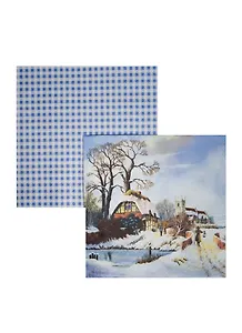 Набор салфеток для Декупажа Старый город зимой (611224/LU591240) (2шт) (упаковка)