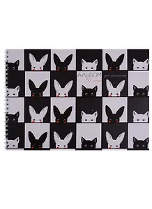 Альбом для рисования Unnika, "Прятки (графика)", А4, 30 листов, на гребне