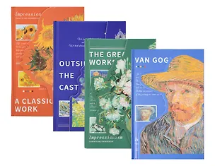 Записная книжка А6 80л кл. "Художники" 7БЦ, фигурн.магн. клапан, ассорти 3102381