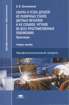 Сварка и резка деталей из различных сталей, цветных металлов и их сплавов, чугунов во всех пространственных положениях. Практикум. Учебное пособие — 2427341 — 1