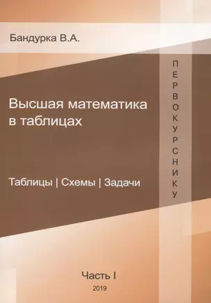 Высшая математика в таблицах. Таблицы. Схемы. Задачи. Часть 1 — 2763110 — 1