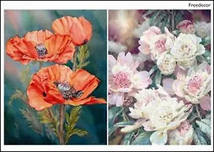 Пленка (177/00000001414) Freedecor с изображен. для светлых поверхностей Снежинки №1 (НГ)