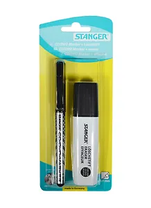 Маркер перманентный со стирателем Stanger, 0,5 мм