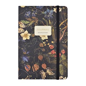 Книга для записей А5 100л лин. "FLORA.ЛЕСНЫЕ ЯГОДЫ" 7БЦ, резинка, Bruno Visconti