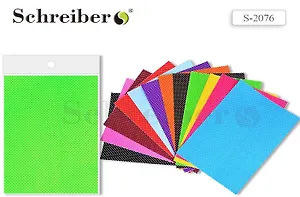 Набор для творчества Schreiber/Шрайбер Ткань самоклеящаяся А4 (21х30см), Горох" цвета в ассортименте"