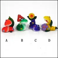 Фигурка декоративная "Змейка" (573022) H 4 см, 4 в. (Ремеко РС)