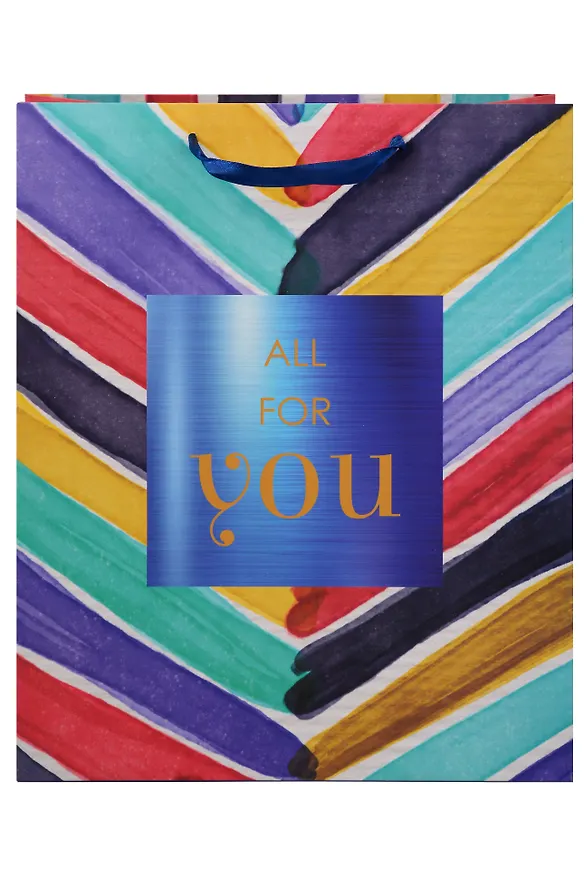 Пакет А4 32*26*12 "All for You" нейтр., бум., мат.ламинация 2889657 — 2