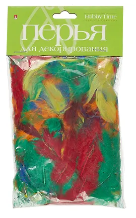 Перья для декорирования №2 "Яркий микс". -Китай: Bruno Visconti, 2-407/01 383161 402258