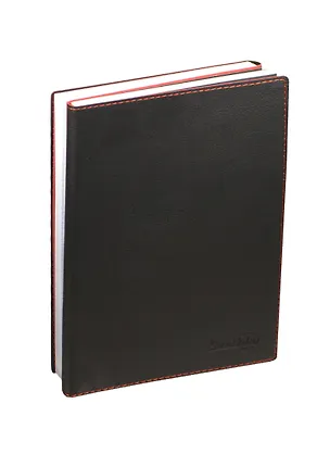 Тетрадь 160л "Сopybook" двойная, черно-красная, мягк.переплет, иск.кожа, Escalada 238131