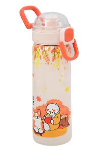 Термобутылка «Корги и котик с книжкой» (пластик/металл) (440мл)