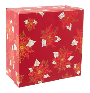 Коробка подарочная "Flowers" 15.5*15.5*6, НГ, картон