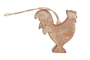 Заготовка деревянная петушок с корой и розовым краем 9*10 см (14-00278-ZG-14864-2) 2524377