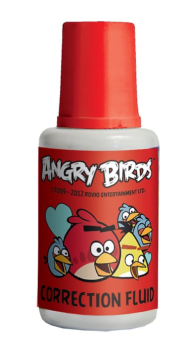 Корректор 20мл "ANGRY BIRDS" хим.основа, с кисточкой, Angry Birds 229399 — 1