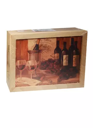 Сувенир, Ключница из бука Giftnhome Винтажные вина 20*25см Kbox-VinWines — 2546093 — 1