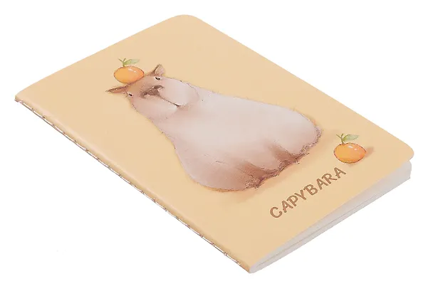 Записная книжка «Чувиляева. Capybara» А7, 30 листов в клетку, сшивка, Be positive 3039006 — 2