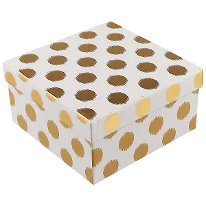 Подарочная коробка «Golden point», 17 х 17 см