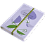 Ежедневник недат. А5 160л "Flourish" сиреневый, иск.кожа, тв.переплет, шелкография, резинка, 2 ляссе, скругл.углы — 3172361 — 2