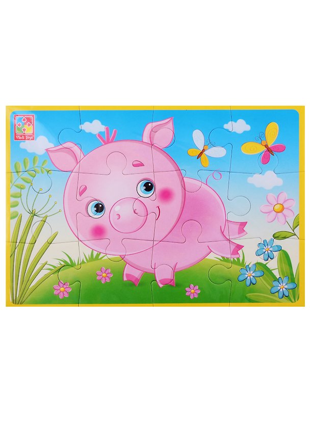 Мягкие пазлы А5 Vladi Toys Поросенок 2789774 — 1