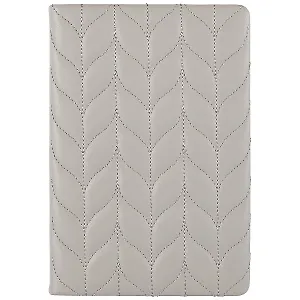 Ежедневник недат. А5 160л "Лайка" серебряный, кожзам, тв.переплет, обложка поролон, стеганная строчка, тонир.блок, ляссе