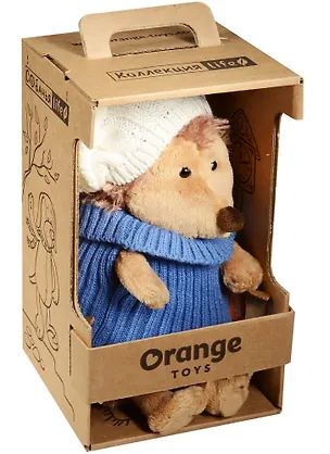Игрушка мягкая, Orange Toys, Ёжик Колюнчик в шапке с голубым помпоном 20см OS605/20B 2563907