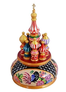 ГС Храм музыкальный роспись (дерево) (19х15) (3883582)