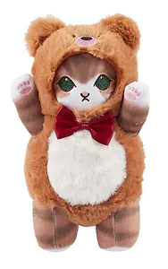 Мягкая игрушка Котик-мишка Кигуруми (25см) (12-0701-202405-T4)