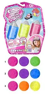 Набор для творчества, Масса для моделирования, 1TOY/Вантой, Crystalike" 3 баночки, блистер, цвета в ассортименте"