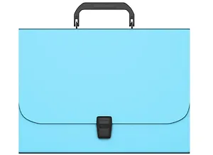 Портфель пластиковый "Matt Pastel Mint" 372*252*42, мятный, ErichKrause