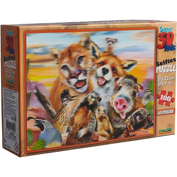 Пазл 100 Super 3D KidsЮжное селфи (Southern Selfie). 2663680 — 1