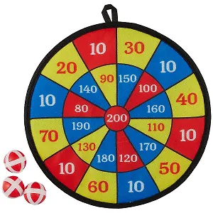 Дартс на липучке , 28 см, Пёстрый (пакет) с подв. (11-02330-28-B)