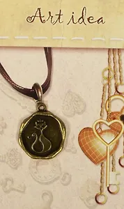 Кулоны в асс.1 Подвеска бронзовая с кошкой (QA 4024) (14021172) (упаковка)