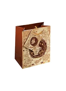 Пакет подарочный бумажный А6 "Коричневые узоры" 11*14см, ламинат, Феникс-Презент