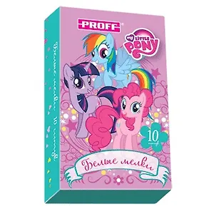 Мелки белые 10шт "My little pony" к/к, подвес, Proff