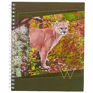 Тетрадь в клетку Unnika, "Семейство кошачьих", 80 листов, в ассортименте