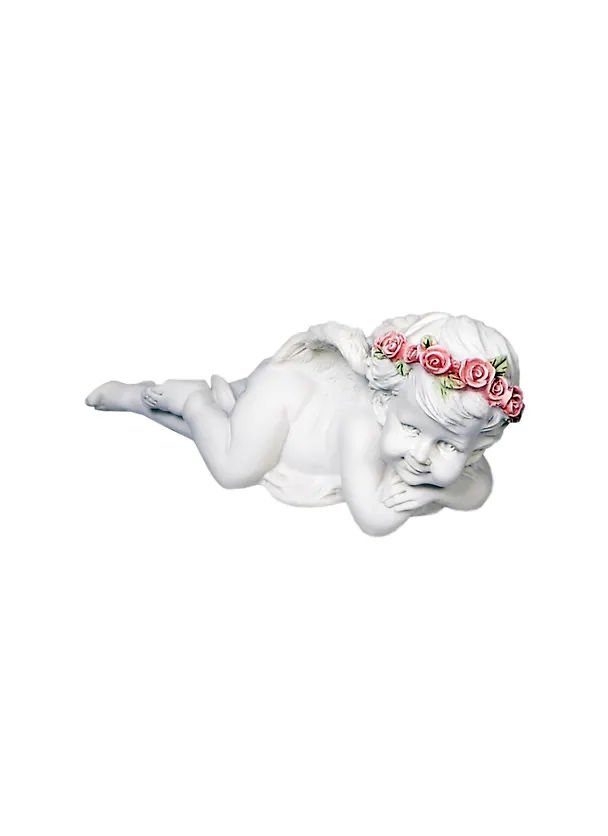 Фигурка Ангел в розовом венке (15 см) (390-280) 2407595 — 1