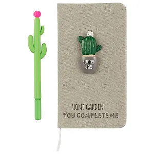 Подарочный набор с блокнотом и ручкой «Кактус»