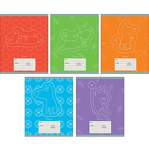 Тетрадь в линейку Unnika, "Кот и пёс (графика)", А5, 24 листа 346550